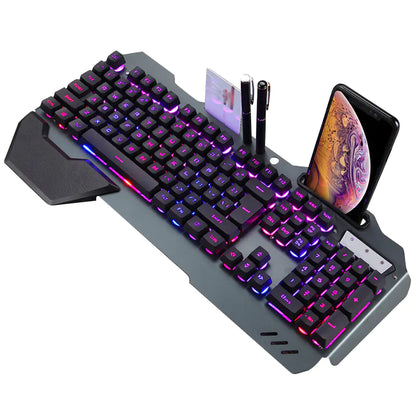 RGB Backlit Mechanical Gaming Keyboard for Cafes