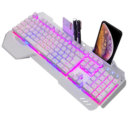 RGB Backlit Mechanical Gaming Keyboard for Cafes
