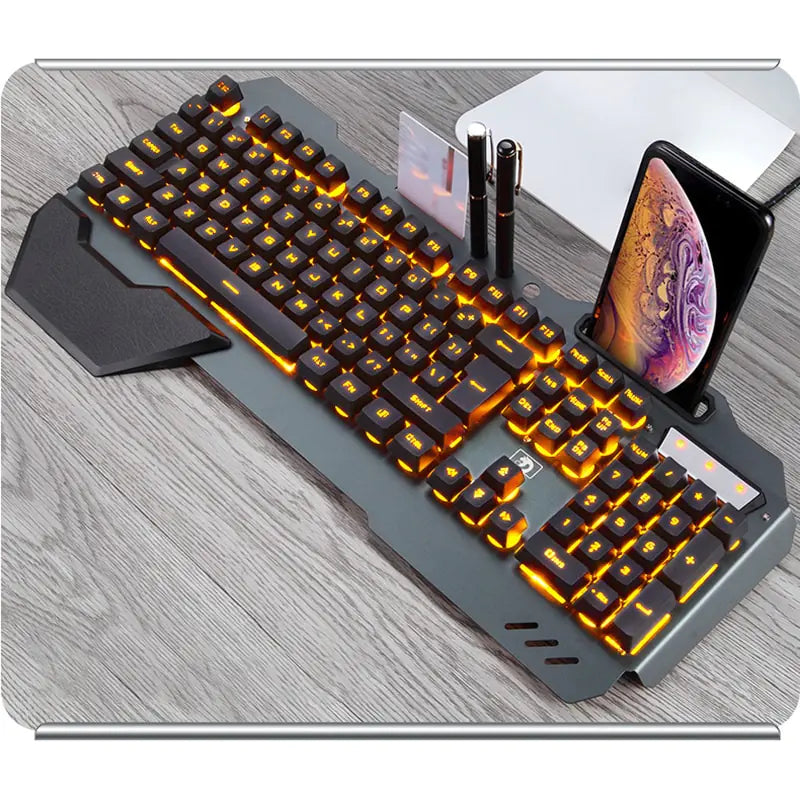 RGB Backlit Mechanical Gaming Keyboard for Cafes
